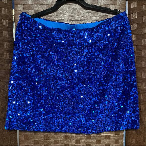 Sequin Bodycon Mini Skirt- Size 16-18 - Picture 4 of 4